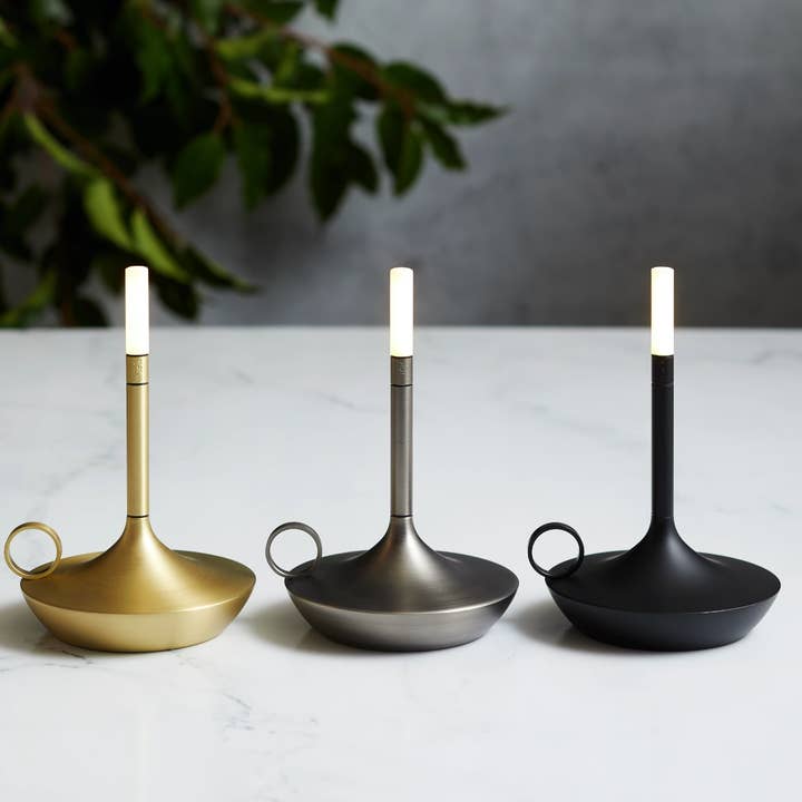 VANMOKUM - Vente Lampes d'appoint/de bureau - Lampe à bougie rechargeable portable GRAYPANTS Wick avec coffret cadeau24