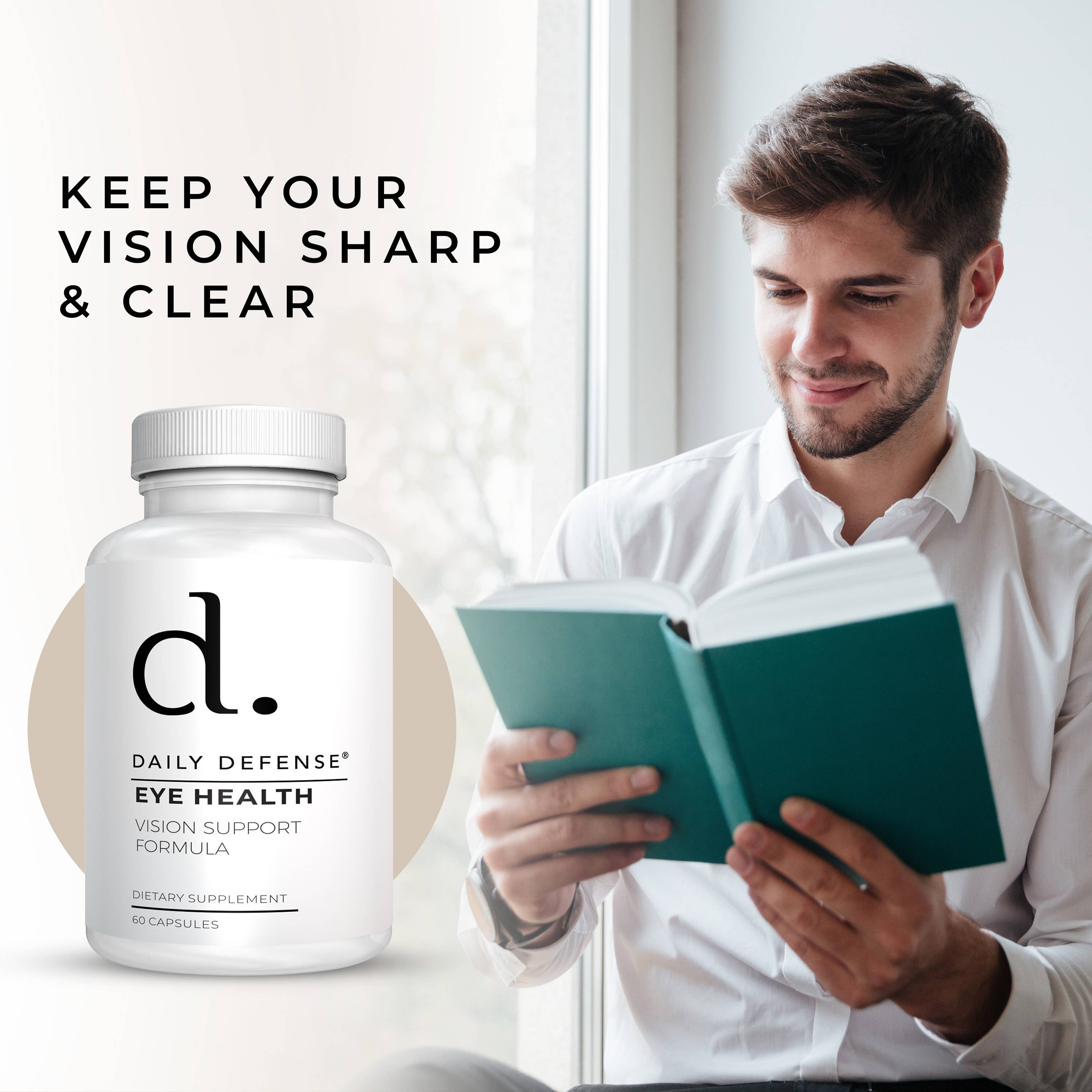 DAILY DEFENSE – Großhandel Nahrungsergänzungsmittel/Vitamin zum Einnehmen – EYE HEALTH Supplement Formel zur Unterstützung der Sehkraft3