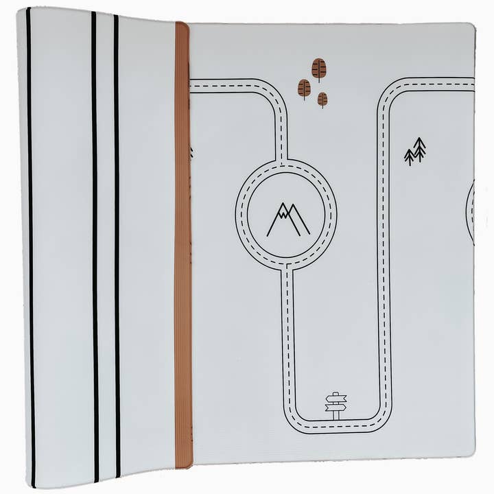 Little Bot Baby Play Mat (Ofie mat, country road nordic + stripe) for wholesale by Little Bot