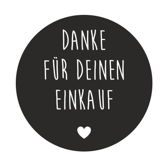 Mini Art Products - Vendita all'ingrosso Etichette regalo - Etichette autocollanti "Danke Für Deinen Einkauf" - 250 pezzi0