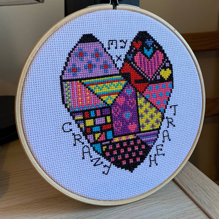 Pretty Twisted Cross Stitch – wholesale Material för broderi/korsstygn – Mitt galna hjärta korsstygn kit