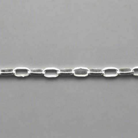 Makers & Providers - Venta al por mayor Collares de cadenas y eslabones - Cadena de eslabones ovalados, plata de ley0