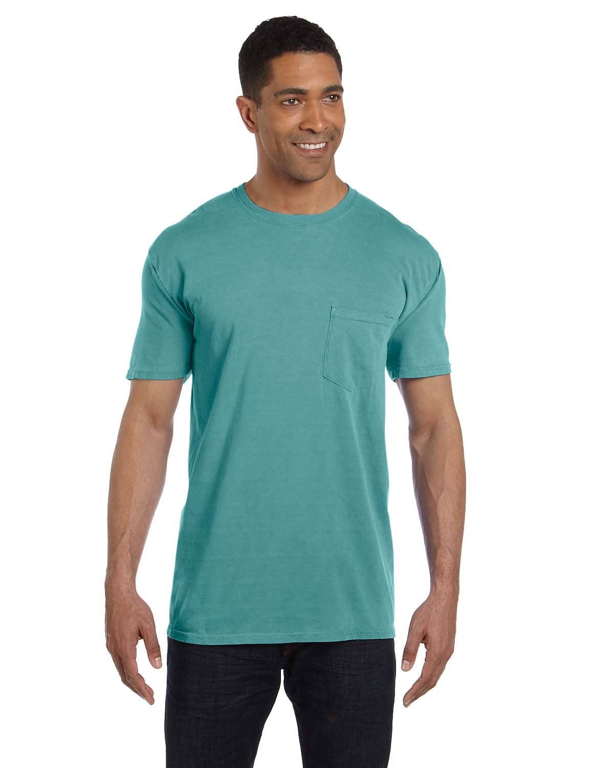 Total Apparel - Wholesale T-Shirt - Unisex - Comfort Colors Garment-Dyed Pocket Blank T-Shirt | 6030CC10