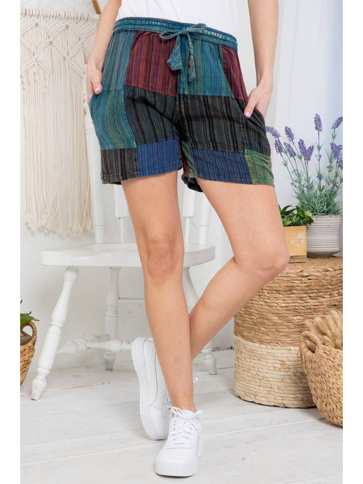 Kathmandu Imports - Wholesale Shorts - Women's - Patchworks Shorts (KT-1338)1