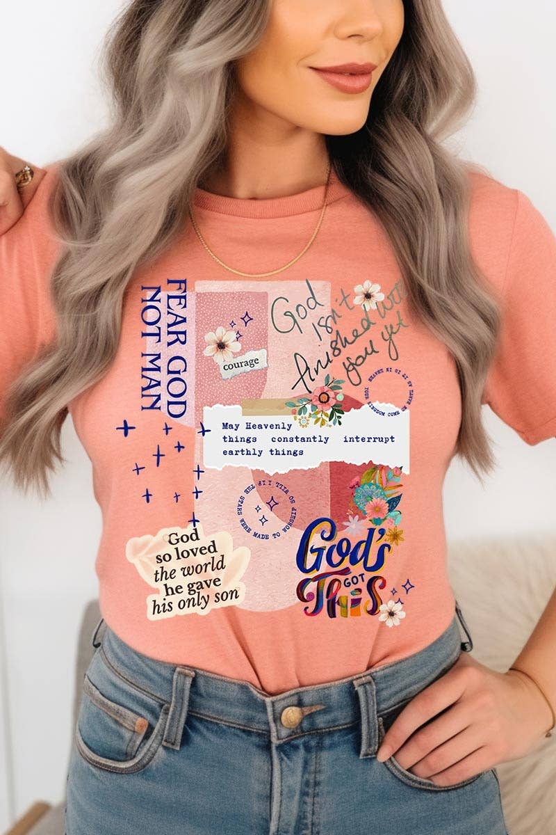 COLORBEAR – wholesale T-shirt med logga - Dam – Kristen collagegrafik t-shirt16