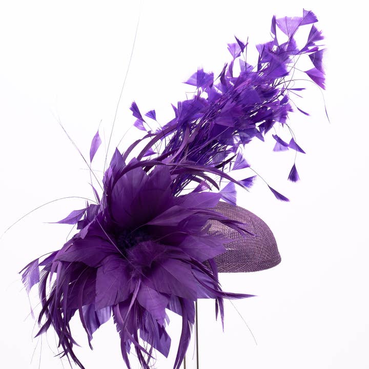 KaKyCo - Wholesale Fascinator hat – Women's - Small Base With Variety Feather On Top Fascinator | AJ780S11