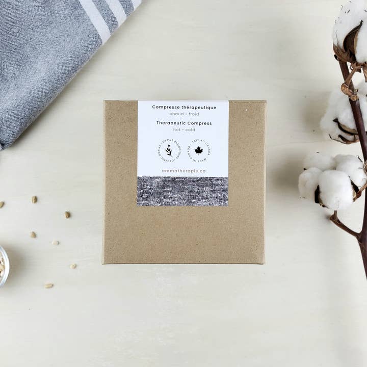 Amma Thérapie - Wholesale Hot/Cold Compress - Squared heating pad (organic cotton)3