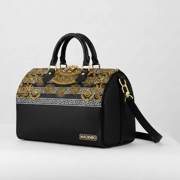 BAULETTO MADINBO - MADE IN ITALY - MET BAROK GOUDEN PRINT voor wholesale door MADINBO