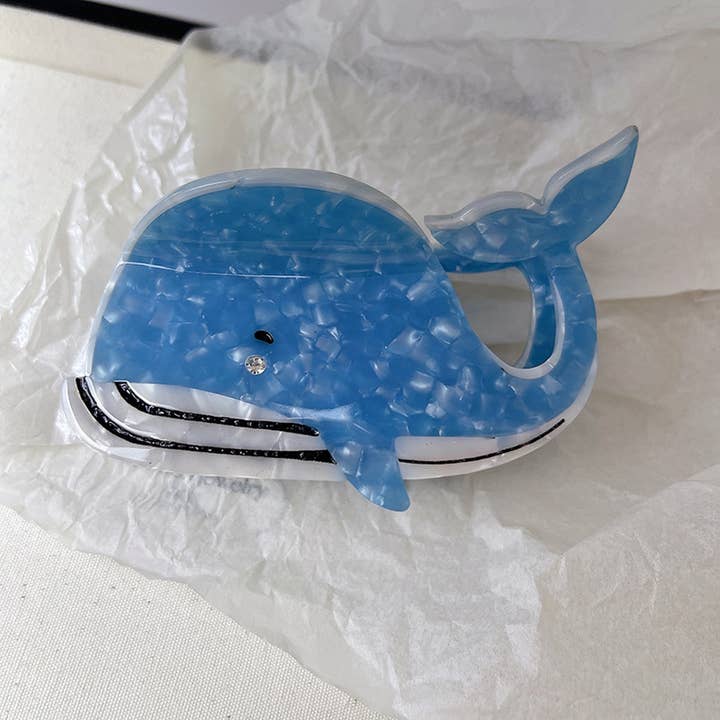 ACCITY - Wholesale Hair Clip - Women's - 2024 NEW OCEAN SHARK HAIR CLIP_CWAHA1344