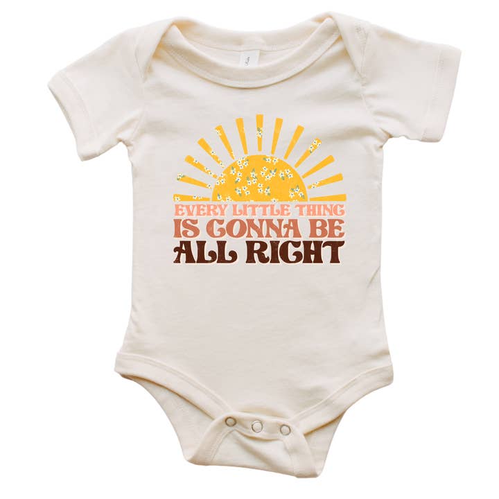Roots and Lace - Wholesale Bodysuit (Non-Footed) - Baby - Every Little Thing Baby Bodysuit - Natural Color