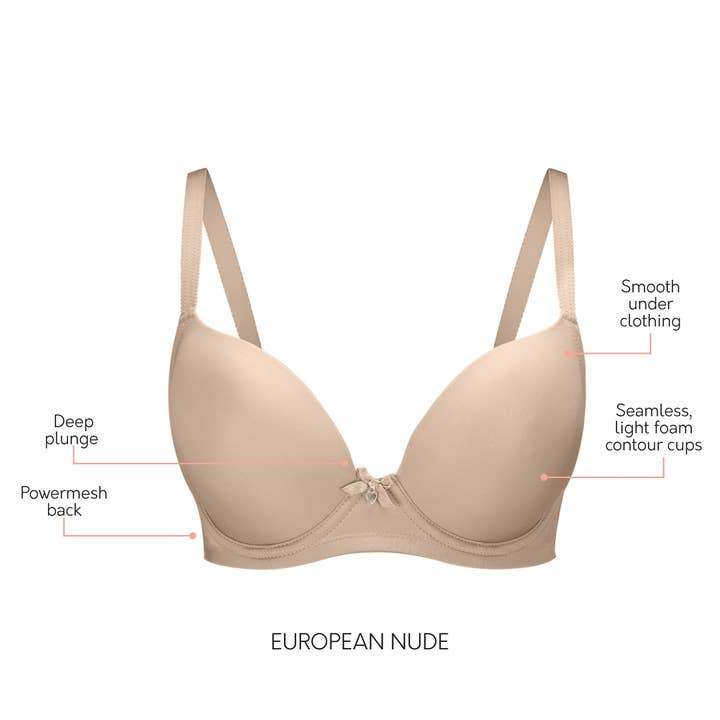 Jeanie Plunge T-shirt Bra - E.nude for wholesale by PARFAIT