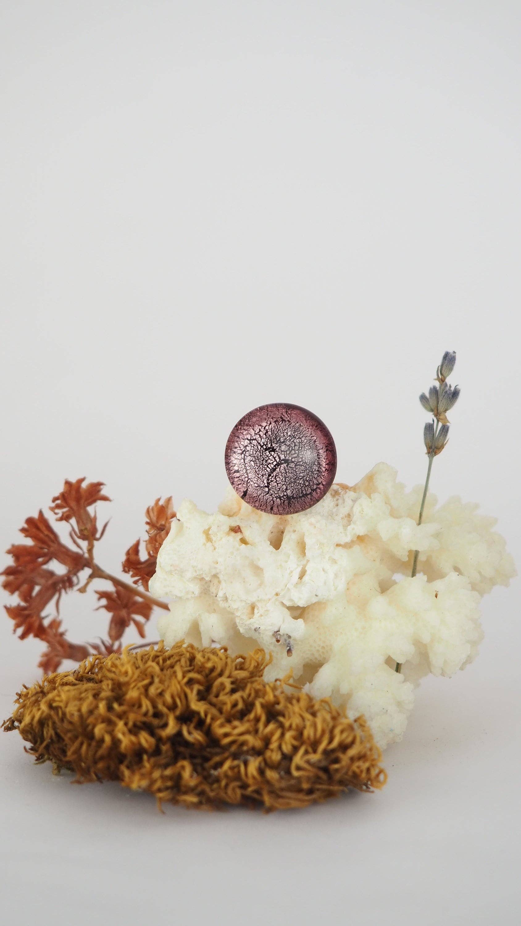 Drusilya Glass Art - Wholesale Cocktail/Statement Ring - Zaniah Ring Handmade Murano Glass Jewelry Lampworking4