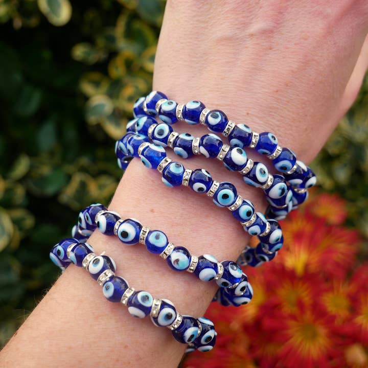 The Healing Sanctuary - Wholesale Beaded Bracelet - Evil Eye Beaded Bracelet 8mm2