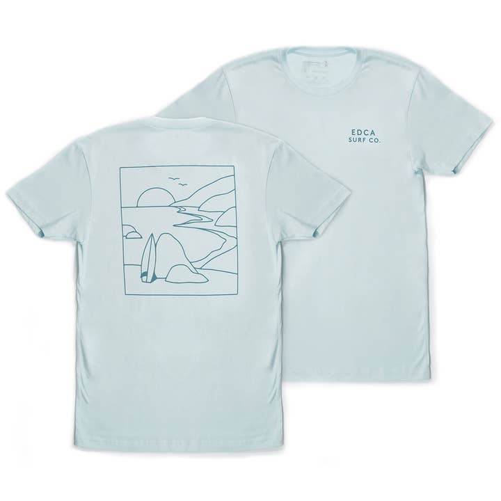 Pfeiffer Tee - EDCA Surf Co. Kalifornien Strand Surf Tee für den Großhandel von Everyday California