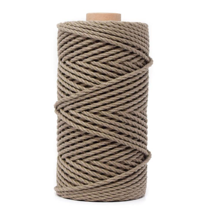 Corde en coton Zero Waste 3 mm - 3 plis - Marron pour la vente par Ganxxet, Inc.