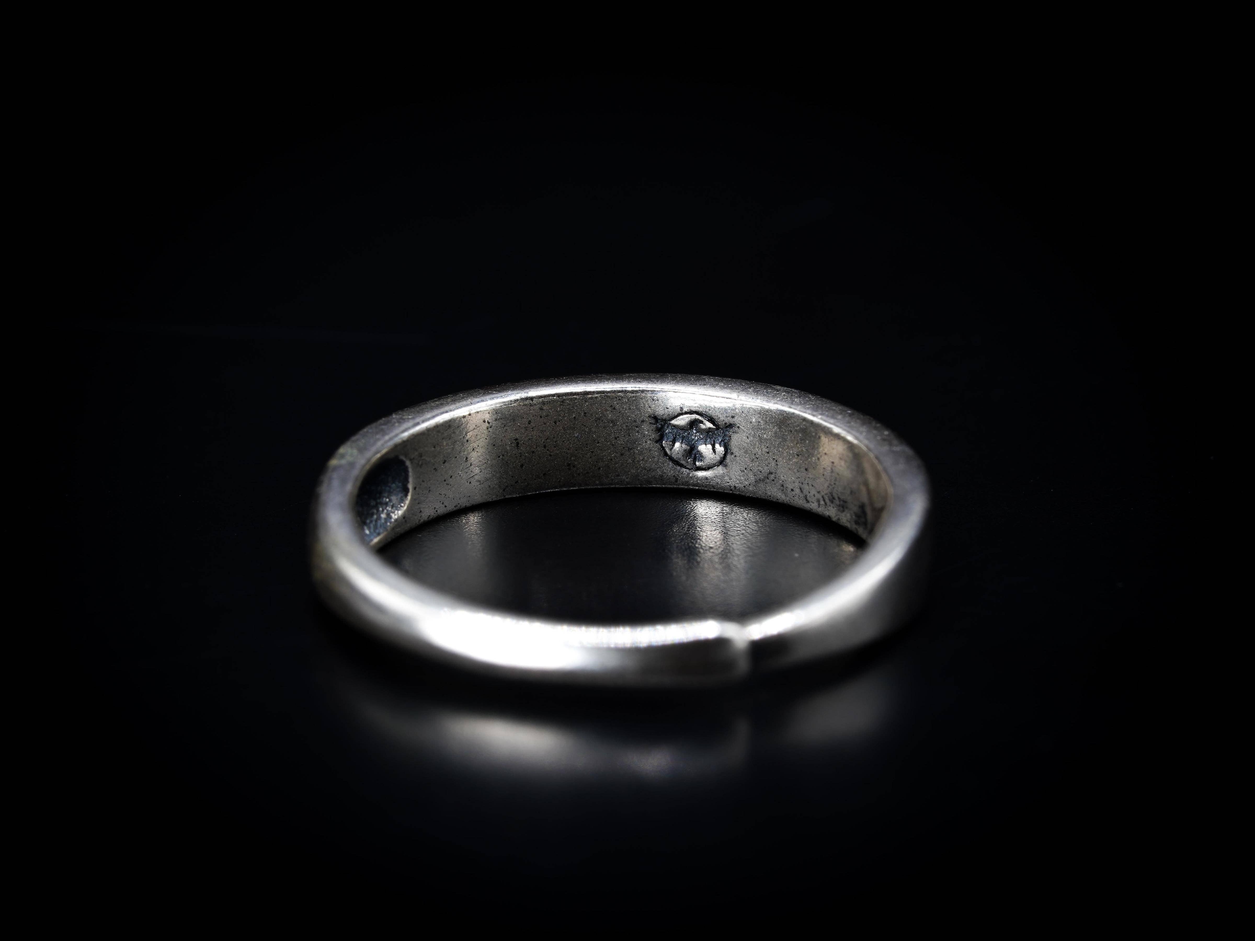 Black Feather Design – wholesale Band/stacked ring – Mountain Ring - Adjustable - Minimalist - 925 Silver7