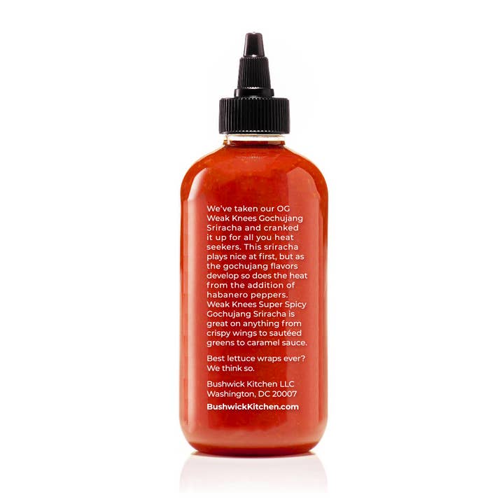 Bushwick Kitchen - Wholesale Hot Sauce - Super Spicy Weak Knees Gochujang Sriracha (Award Winning)