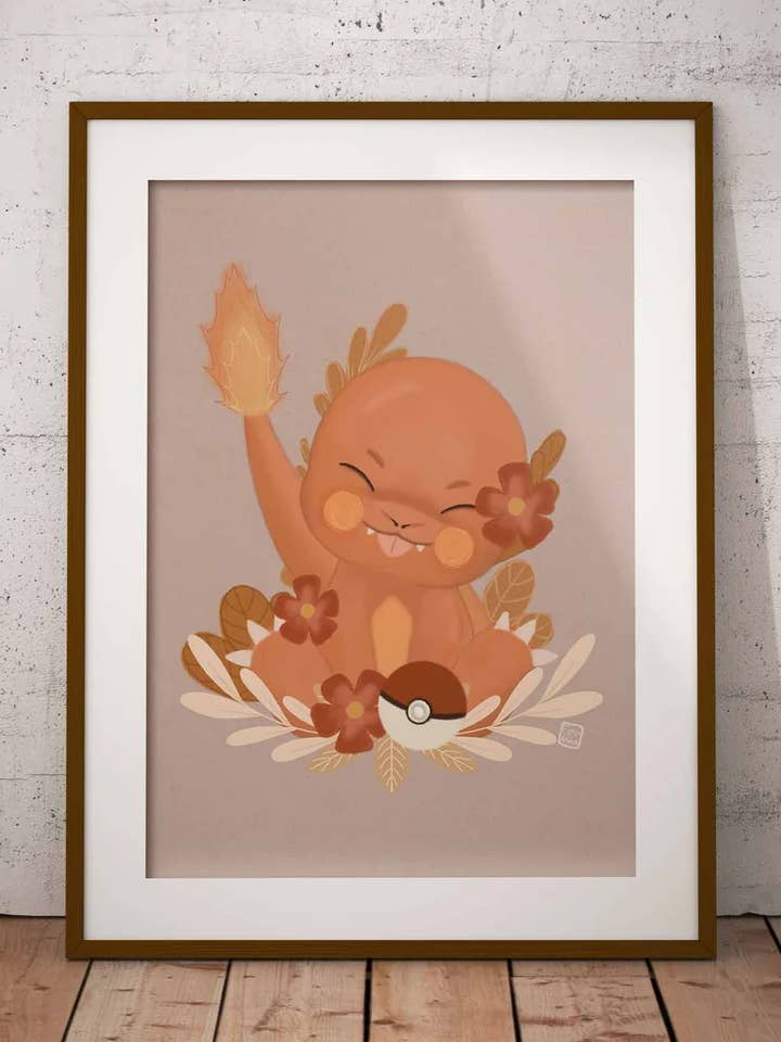 CHARMANDER, ILLUSTRAZIONE per la vendita all'ingrosso da parte di Mama Unicorno