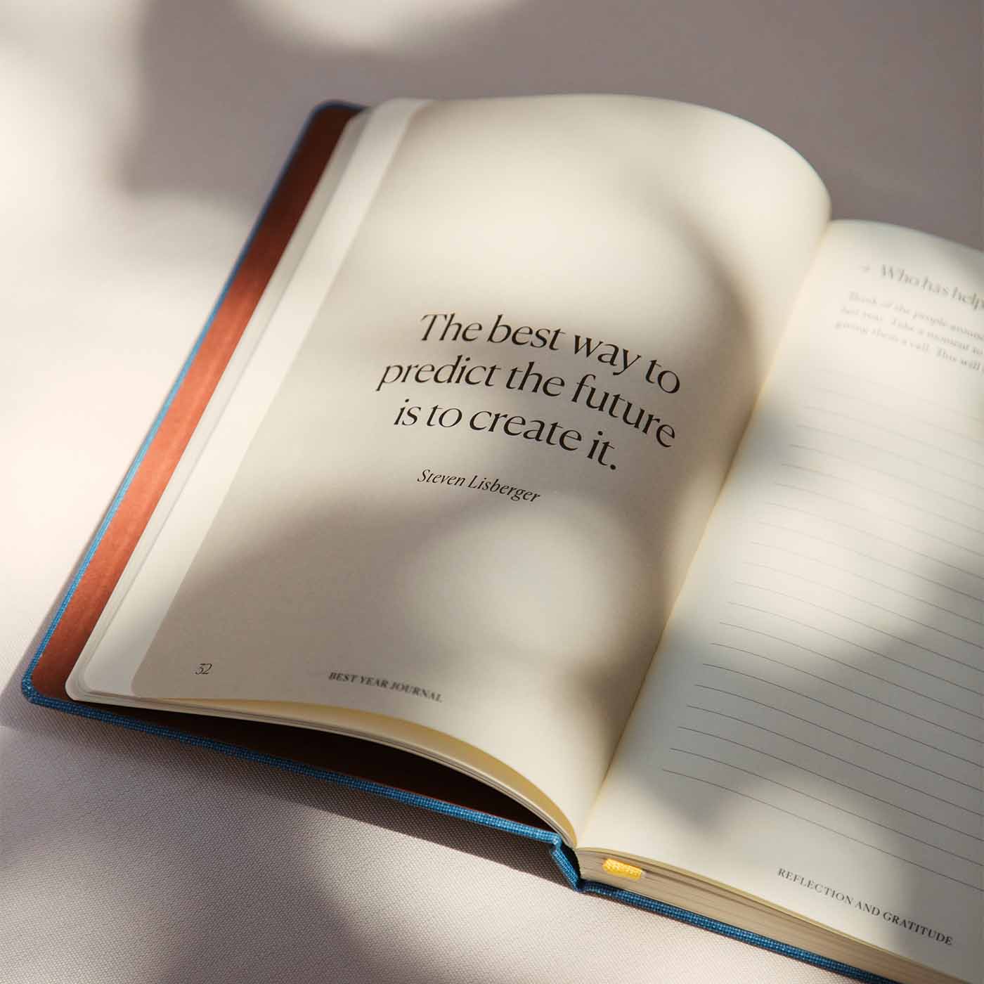 Intelligent Change - Wholesale Journal/Diary - Best Year Journal Blue | Guided 12-month planner goals4