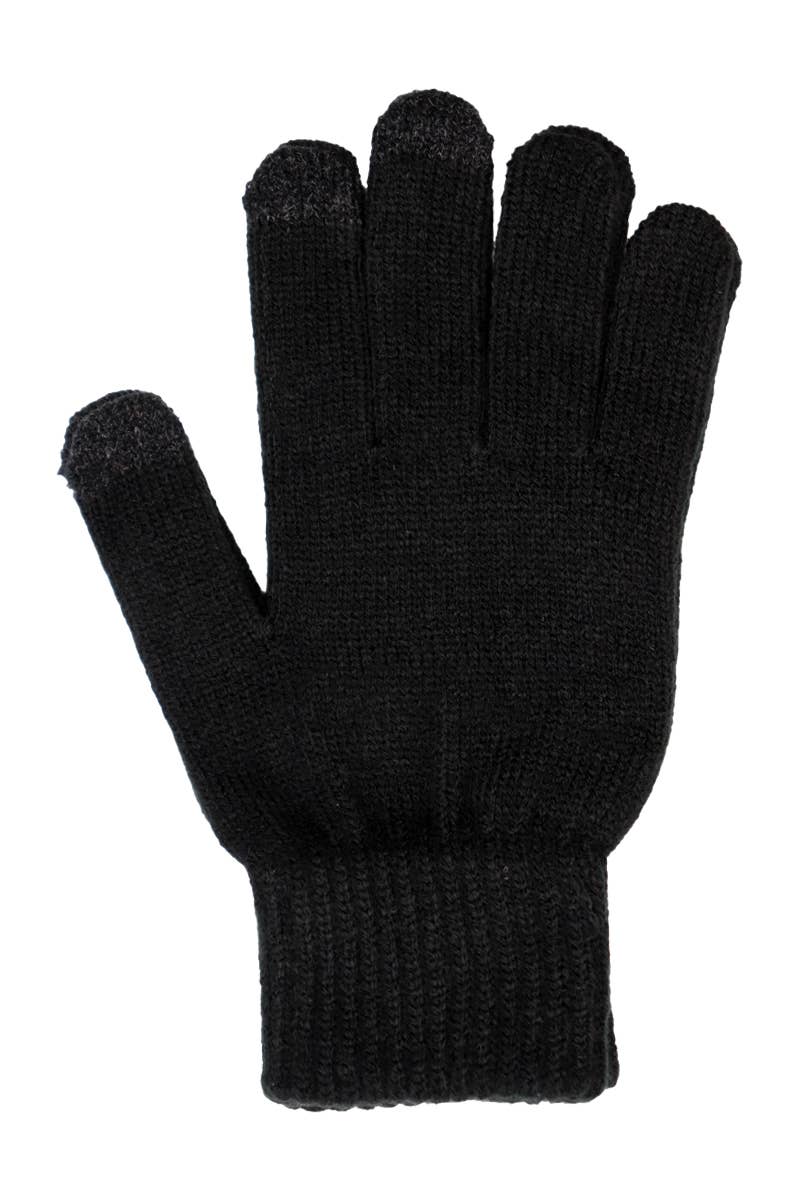 Cap Zone - Vendita all'ingrosso Guanti - Uomo - Guanti invernali touchscreen neutri scuri da uomo5