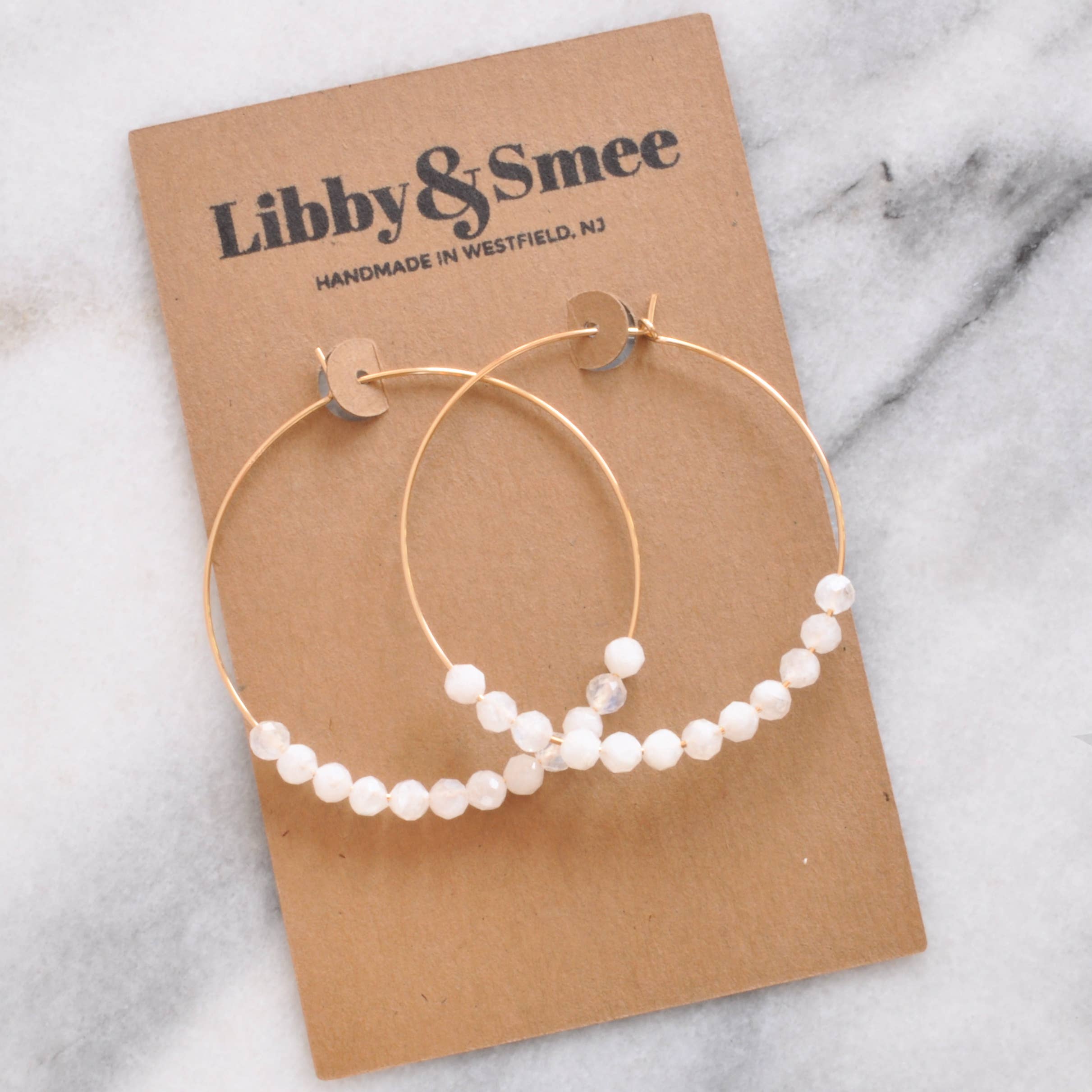 Libby & Smee - Vendita all'ingrosso Orecchini a cerchio - Orecchini a Cerchio in oro con grandi pietre preziose4