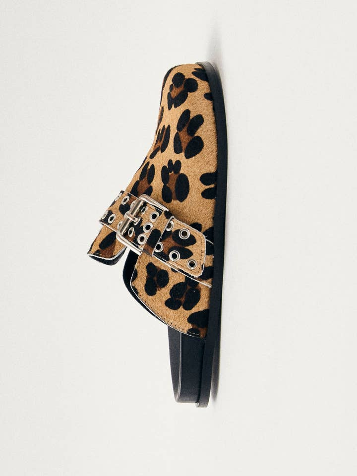 Halia Soft Beige Leather Mules for wholesale by ALOHAS