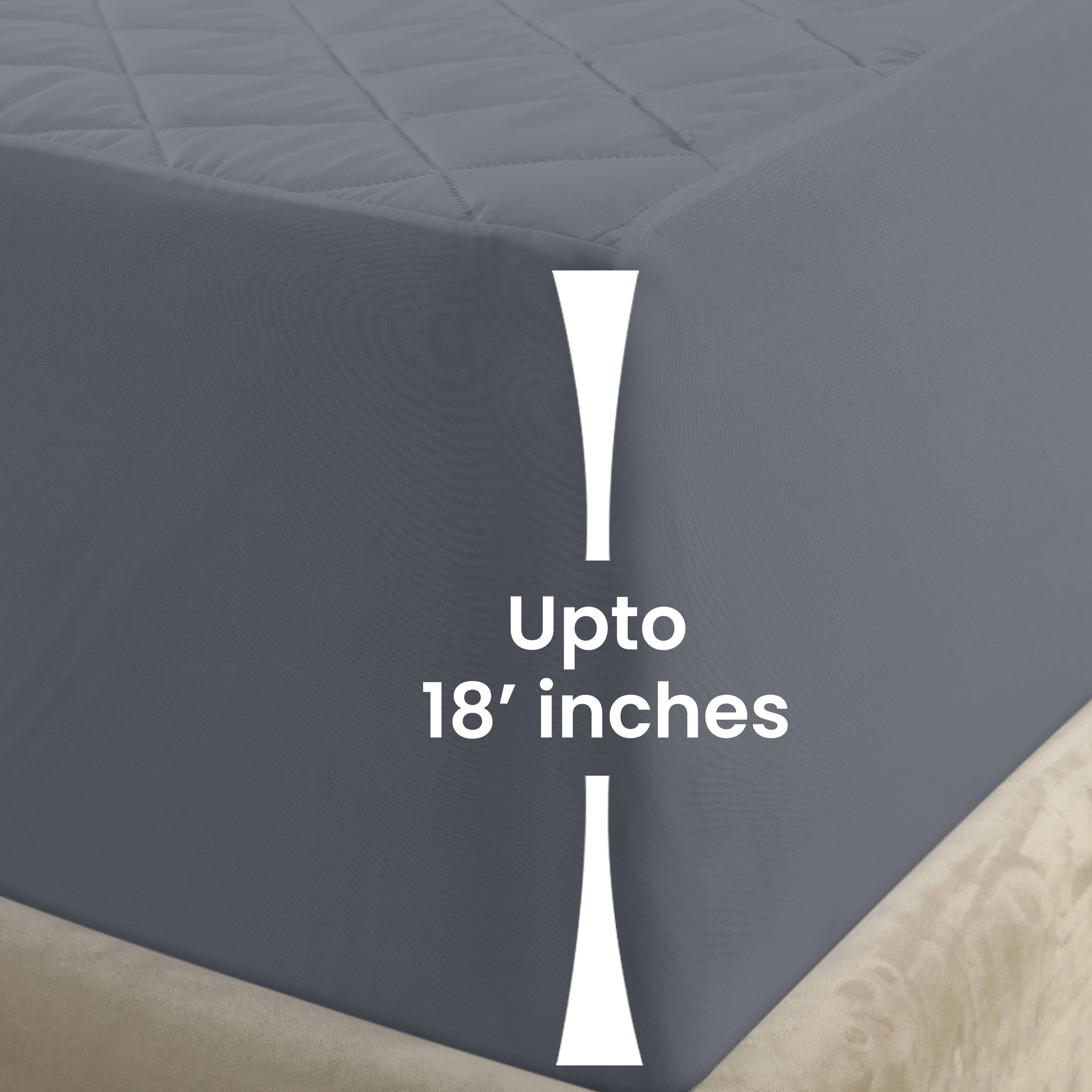 Qatan - Wholesale Mattress Pad/Protector - Quilted Fitted Waterproof Mattress Protector-Deep Pocket 18"8