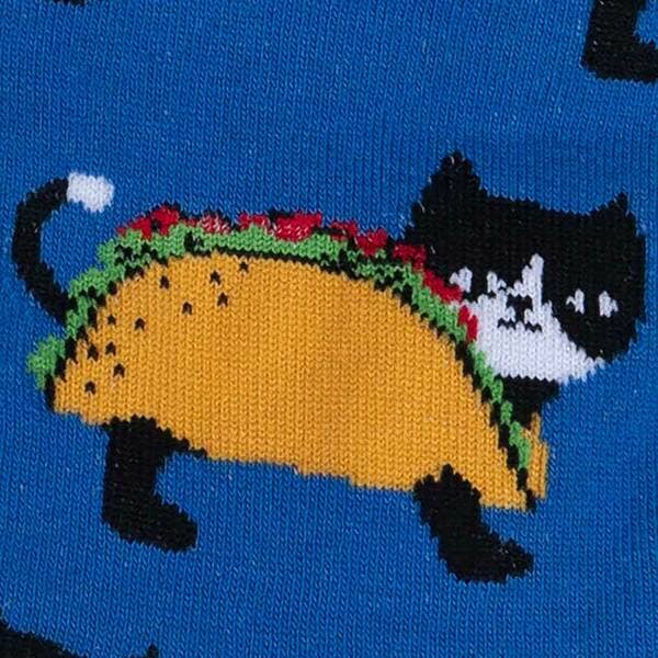 Sock it To Me - Wholesale Socks - Women's - Let's Taco 'bout Cats Crew Socks3
