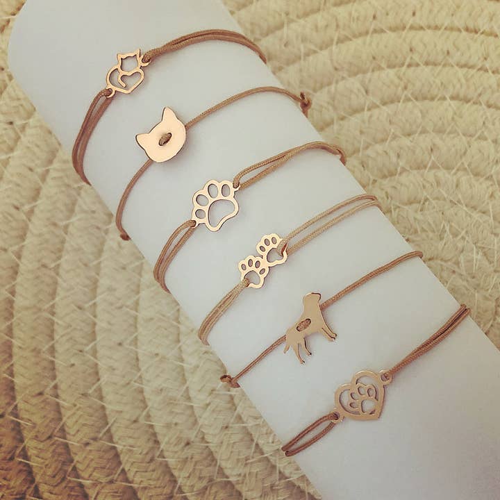 Lou Marie – Großhandel Schmucksets – Armbänder Pfotenfreunde 925 Silber SET