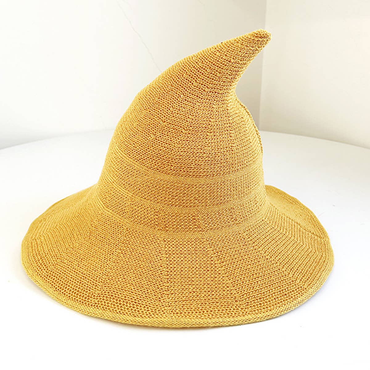 ACCITY - Wholesale Cloche Hat - Women's - Halloween Pointed Witch Hat, Knit & Foldable_CWAH06179
