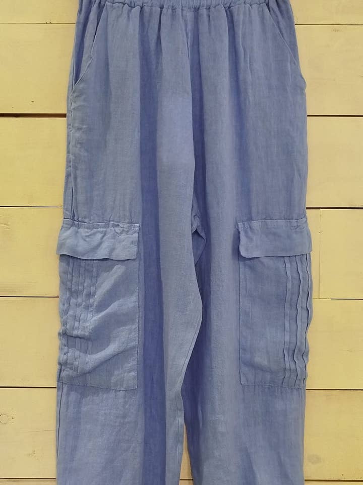 Linos y Textiles - Wholesale Pants - Women's - REF: 6443 100% linen trousers1