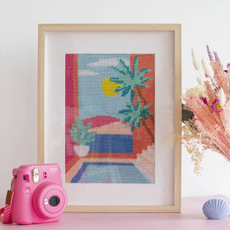 La Petite Épicerie - Wholesale Embroidery/Cross Stitch Supplies - MKMI kit - My Half-Cross Stitch Canvas1