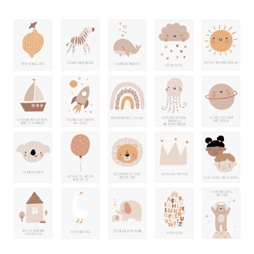 The Life Barn - Wholesale Learning Cards - Kids & Baby - Affirmation Cards Kids Courage Cards Positive Beliefs Gift Birthday Back to School2