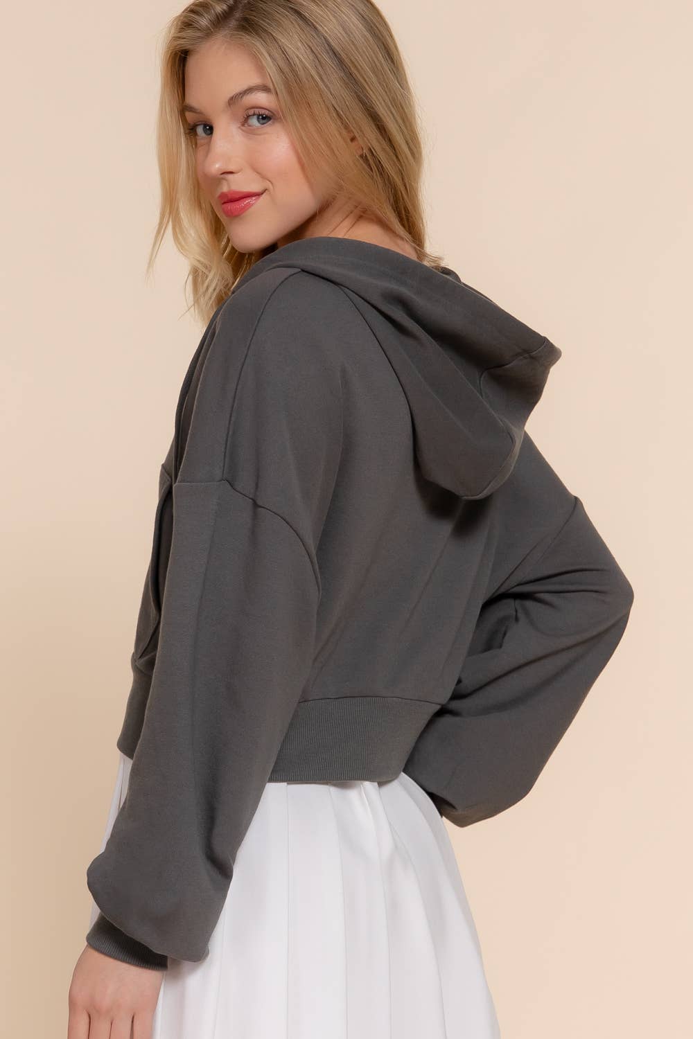 Active Basic | Active USA - Vente Sweat à capuche – femme - Veste à capuche zippée manches longues en French Terry38