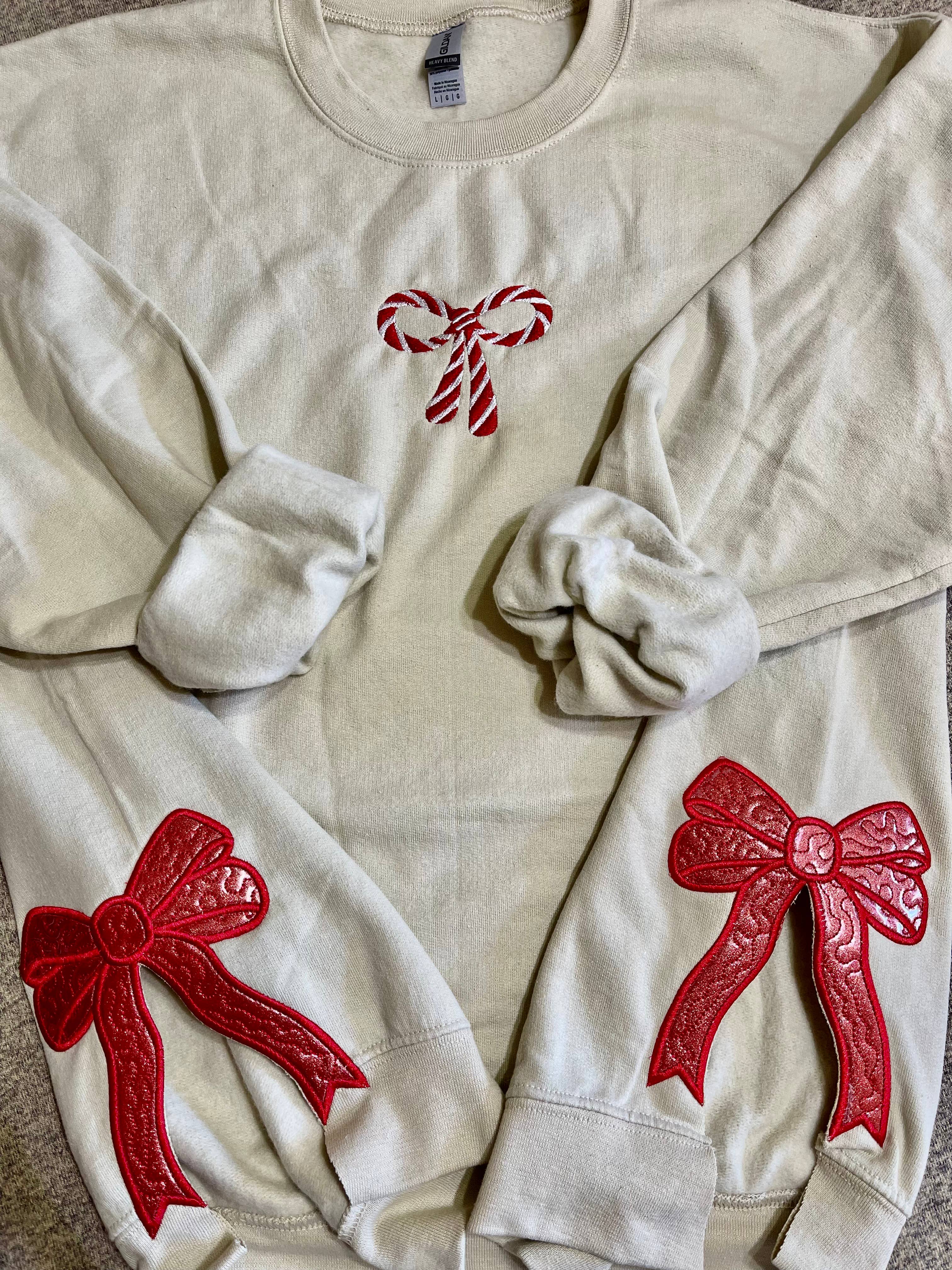 Basil & Burch - Wholesale Sweatshirt - Women's - Side bow cut out embroidered crewneck. 0