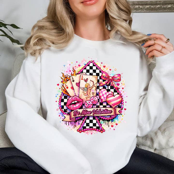 Camisola de Dia dos Namorados Be Mine por atacado de Simply Spoken Apparel