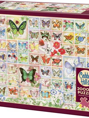 Butterflies and Blossoms 2000 Piece Jigsaw Puzzle for wholesale by Cheatwell Games