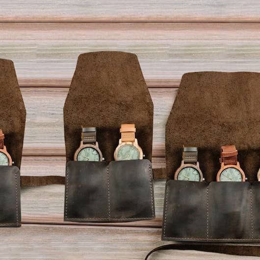 Pikore - Wholesale Wrist Watch - Men's - Leather Watch Roll Case