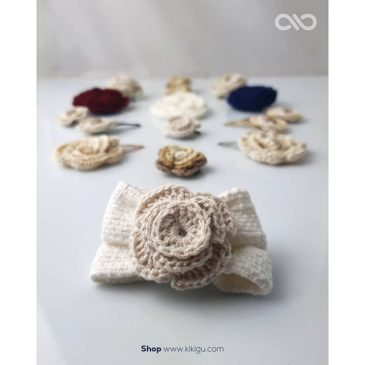 KIKI & GU - Wholesale Hair Bow - Kids - Crochet Flower for Hair1