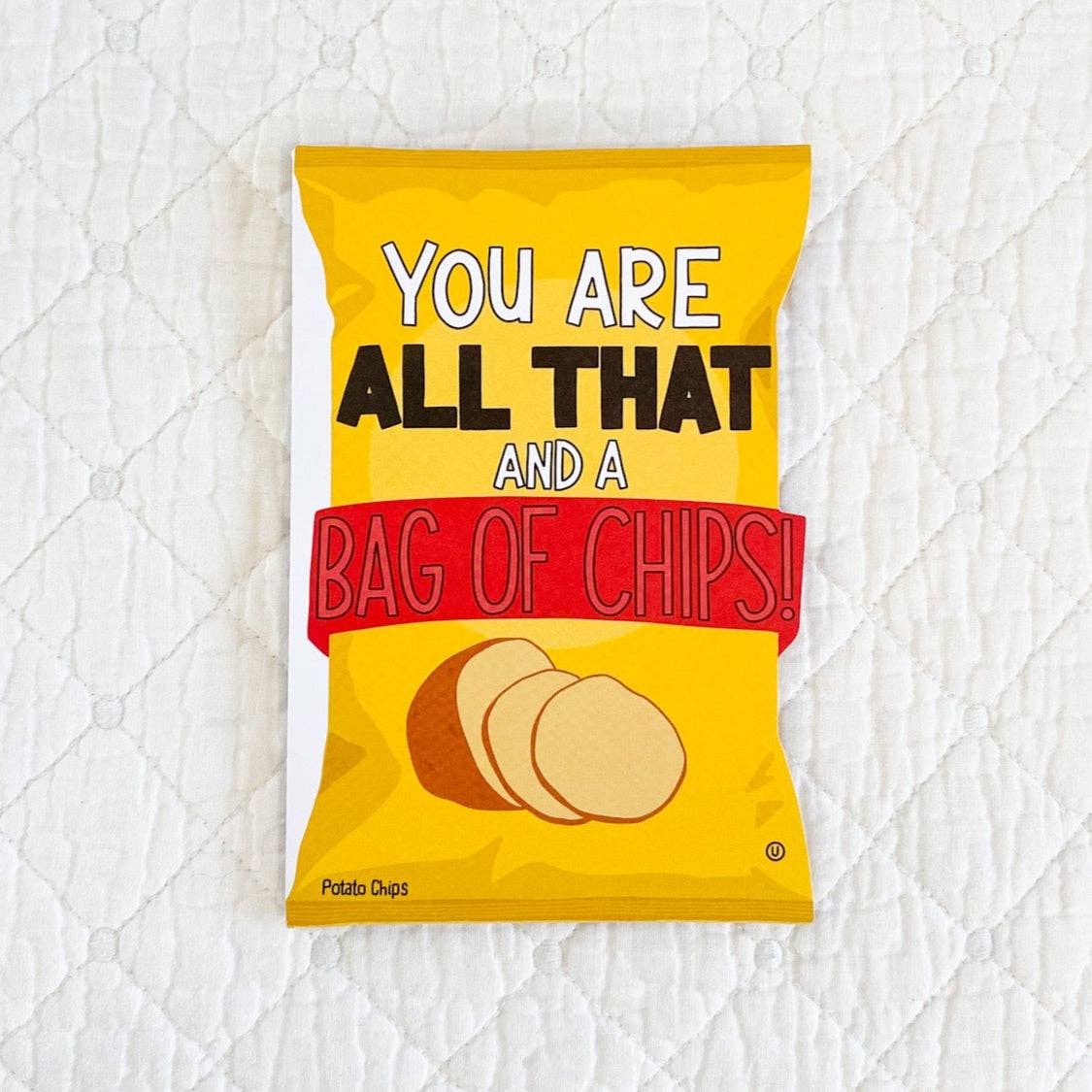 Dellwood Designs - Wholesale Everyday Greeting Card - All That and a Bag Of Chips Greeting Card1