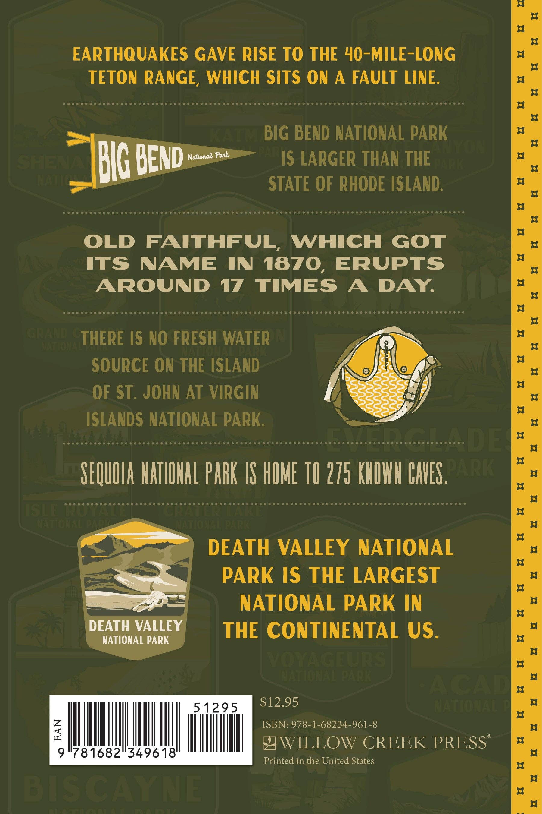 Willow Creek Press & Gifts - Wholesale Nature & Outdoors Book - National Park Trivia Softcover Book1