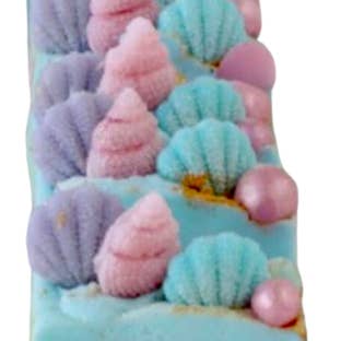 Priscila Leen Arts at Florida Soap Candle - Wholesale Bar Soap - The Mermaid Home Soap cold process handmade seashell fun2