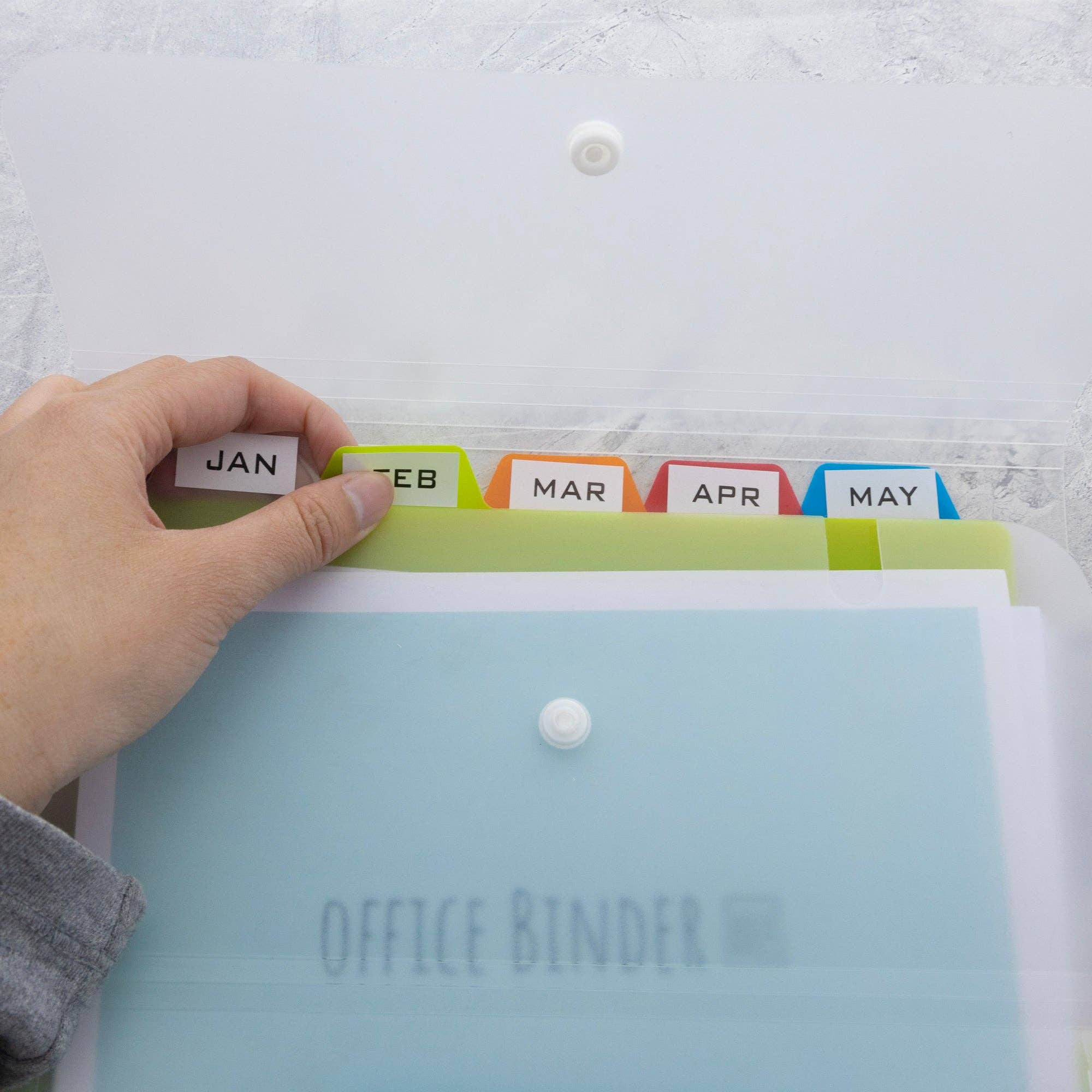 Luna Office Supply -  Everyday Essential - Wholesale Stationery/notecard set - Expanding File Folder Letter Size Vertical Poly 5-Pocket6