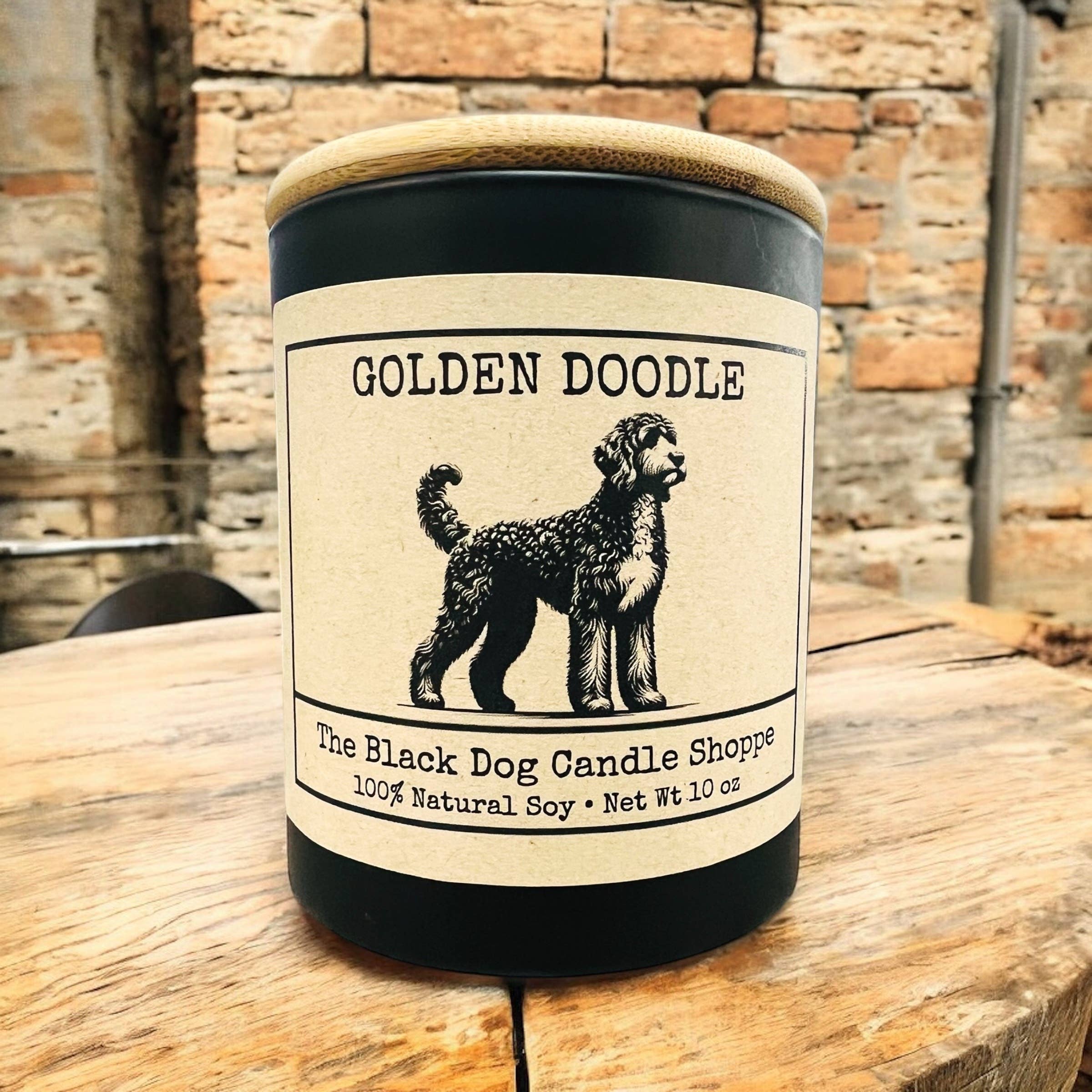 The Black Dog Candle Shoppe – wholesale Jar/filled candle – Golden Doodle Dog Breed Candle 2