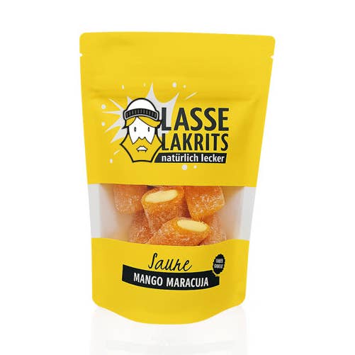Sour Mango Passion Fruit 135g for wholesale by LASSE LAKRITS - natürlich lecker