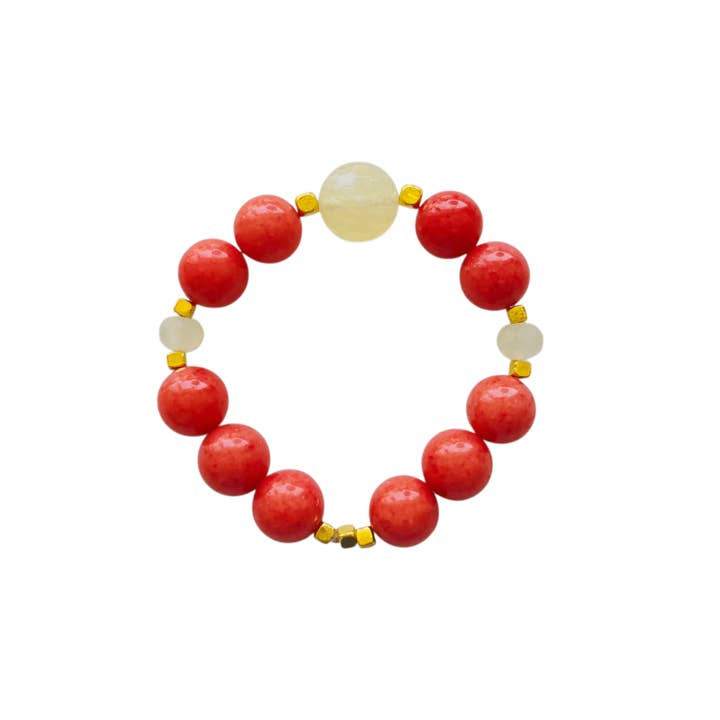 Coral Jade Bracelet for wholesale by MINU Jewels