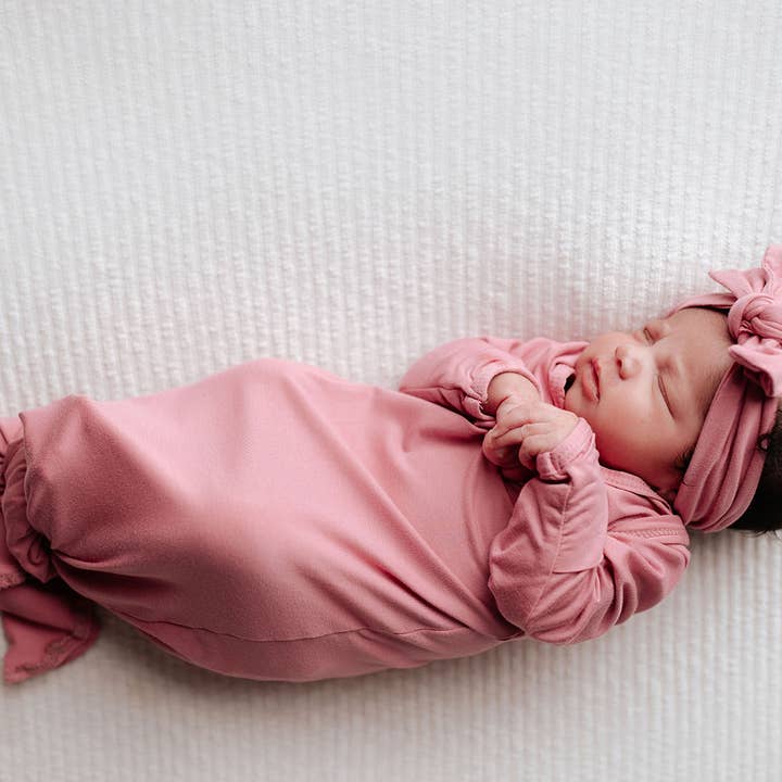 Three Little Tots - Wholesale Babygown - Baby - Rose Knotted Gown22