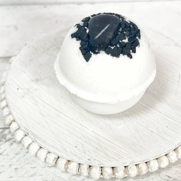 Rage Gems & Jewelry - Wholesale Bath Bomb/Fizz - Obsidian & Black Lava Salt Bath Bomb