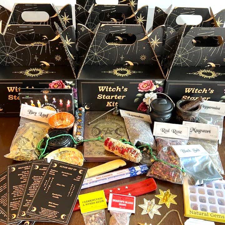 Aura Song Gifts - Wholesale Meditation Supplies - Witch's Starter Kit with 75 items5