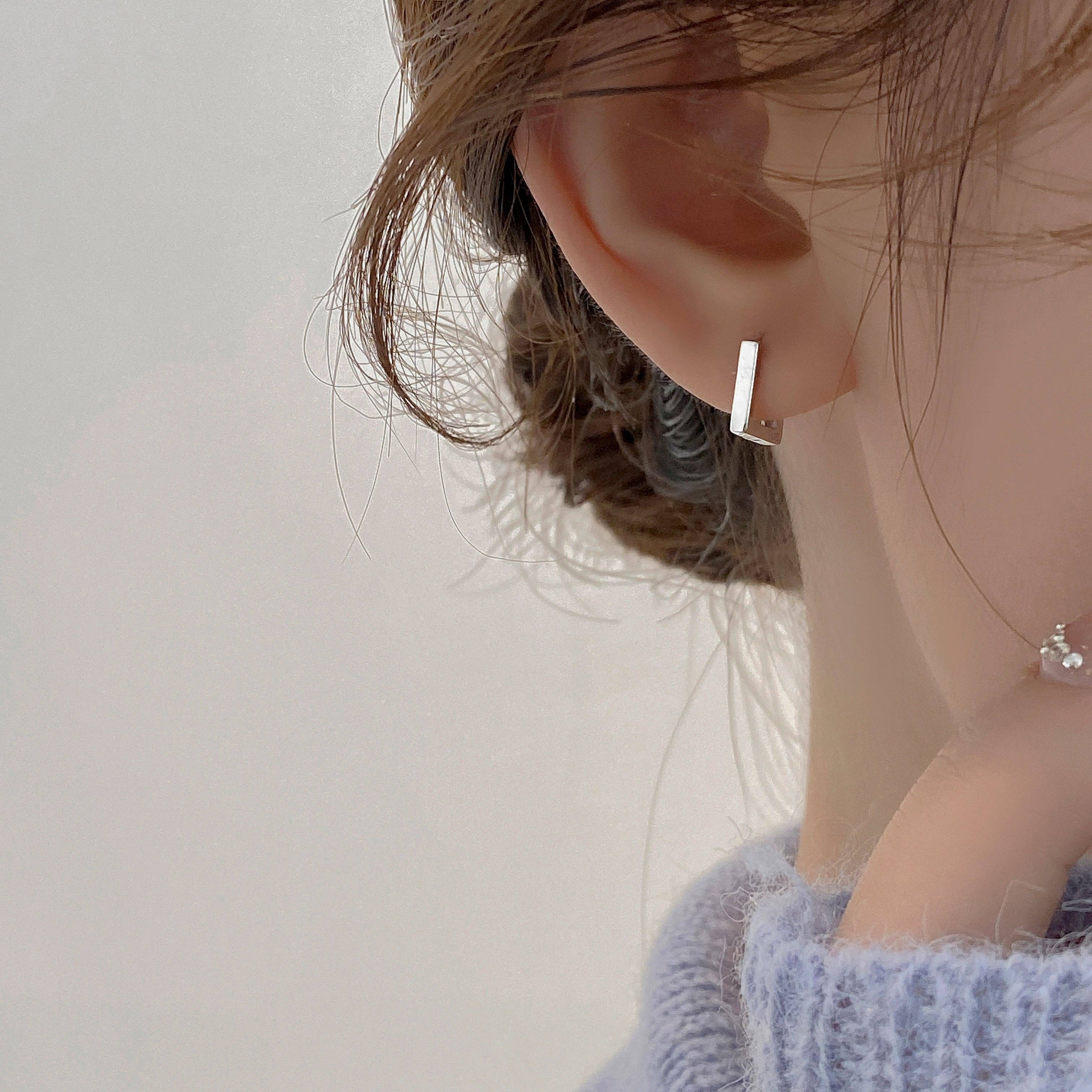 happyzzzsu - Wholesale Hoop Earrings - 925 Sterling Silver Square Hoop Earrings3